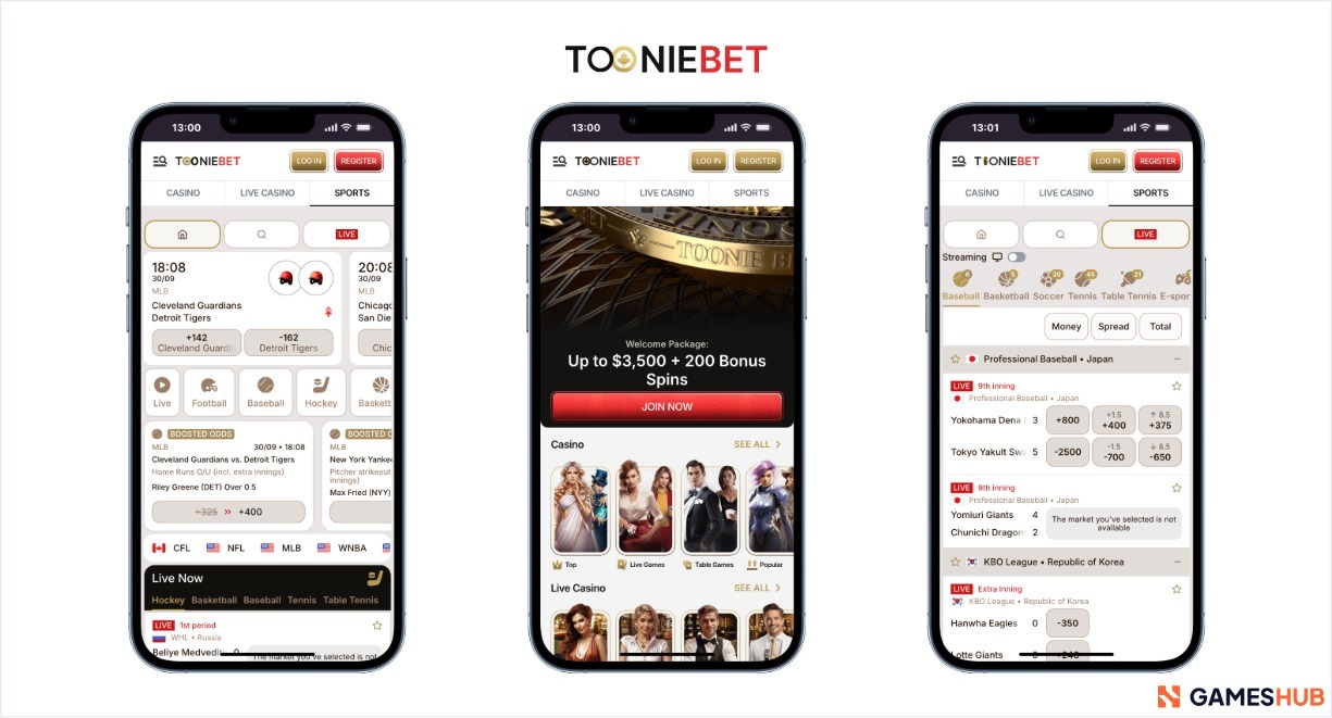 ToonieBet Interface Dashboard