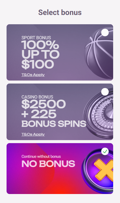 Welcome Bonus Offer